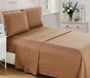 1800 Tread Wrinkle Stain Fade Resistant Hypoallergenic Deep Pocket 6 Pcs Bed Sheet Set