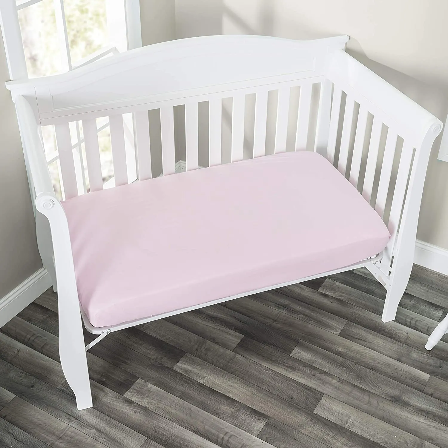 2 Pack Fitted Crib Sheet - Purple/Pink - Premium Cotton