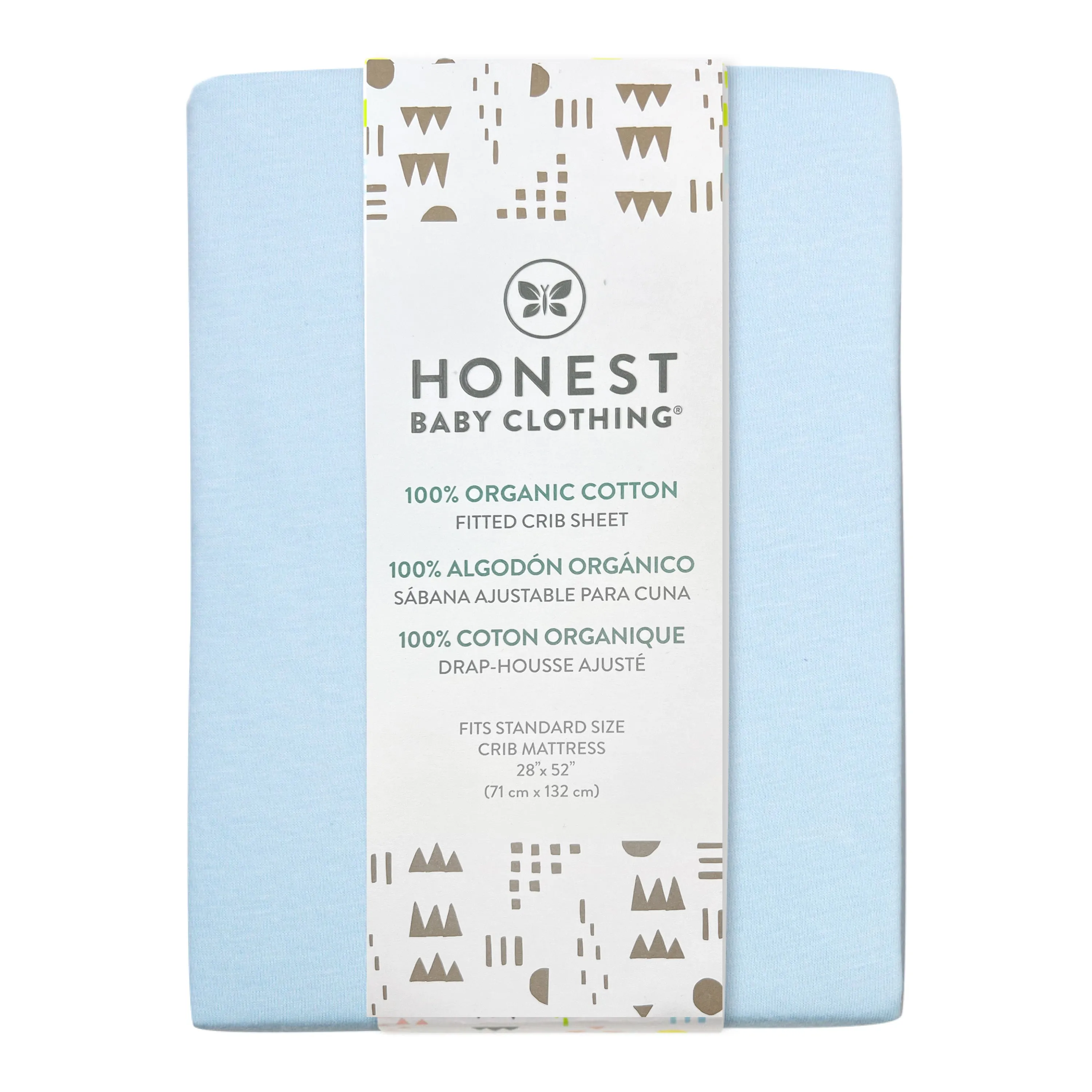 2-Pack Organic Cotton Fitted Crib Sheets