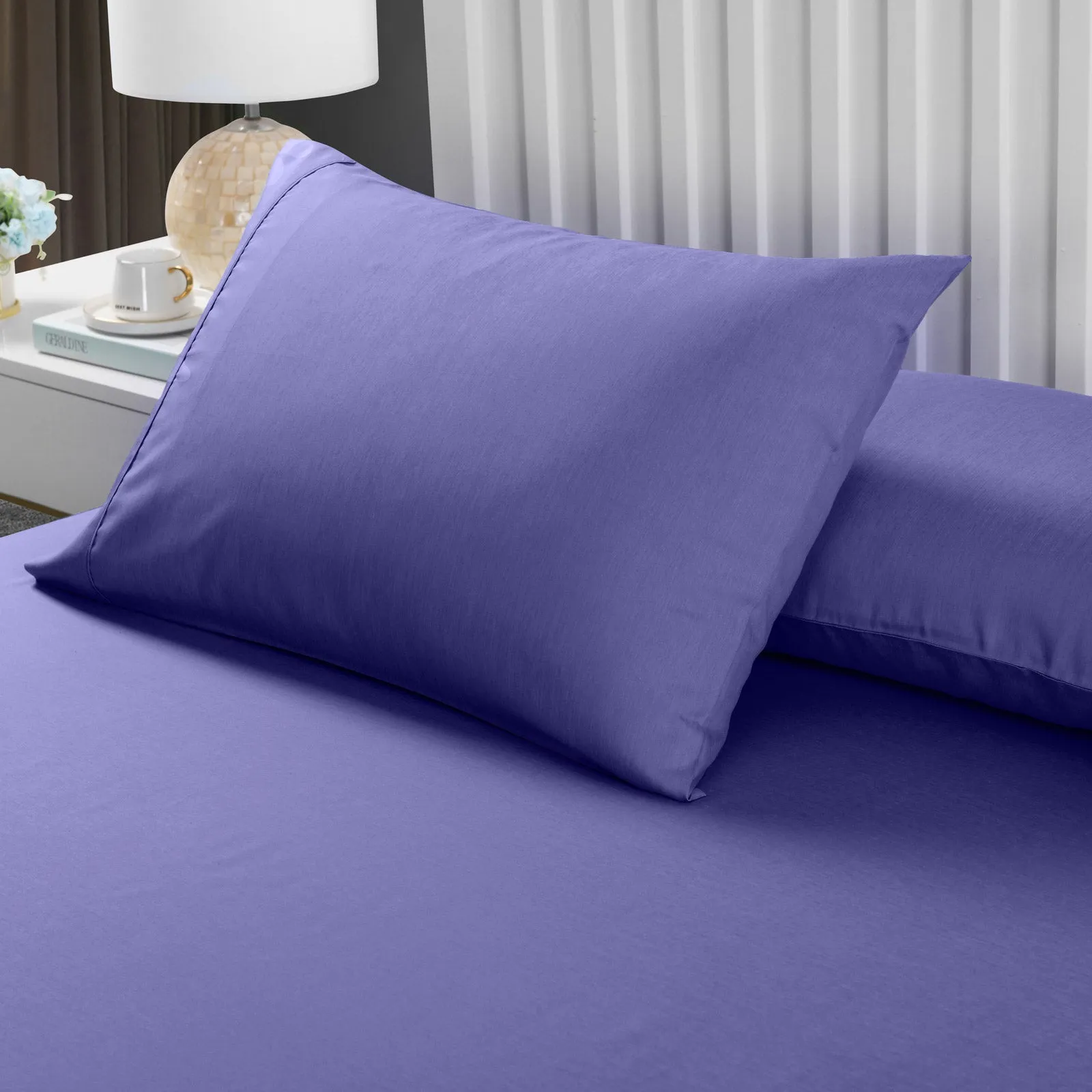 2000TC Bamboo Cooling 3pc Queen Sheet Set - Royal Blue