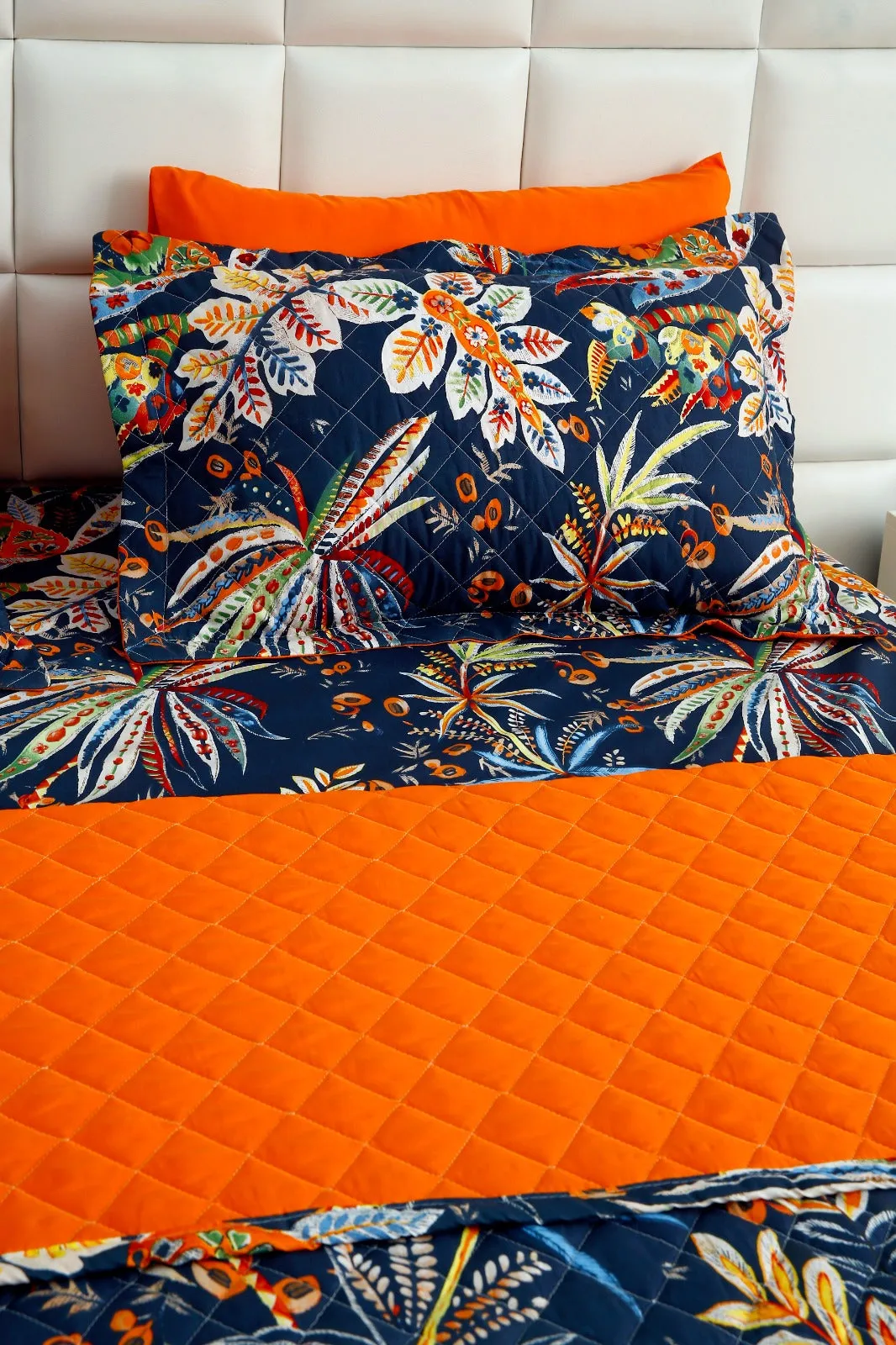 6 PCs Printed Bed Spread Set-Johana