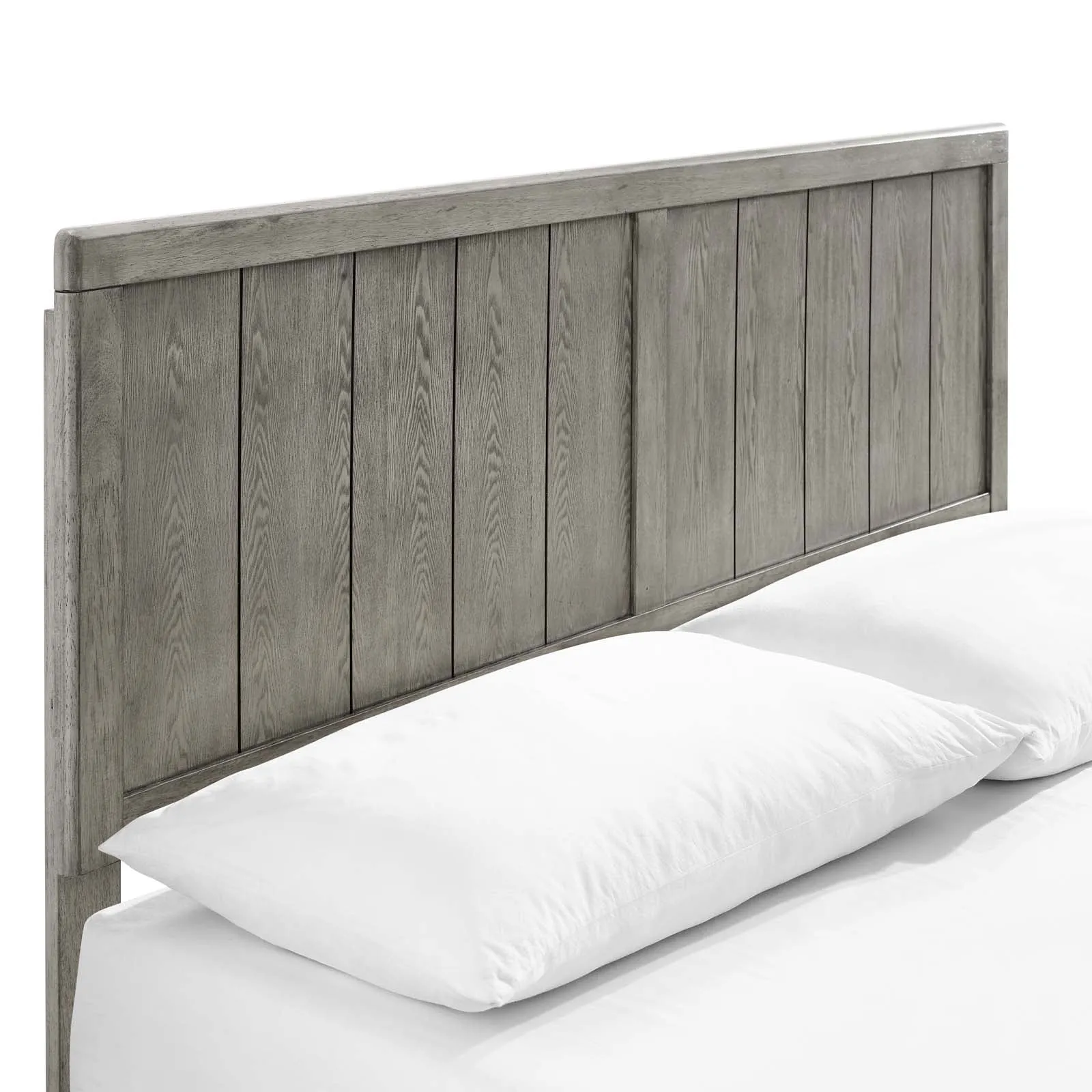 Alana Wood Platform Bed With Splayed Legs