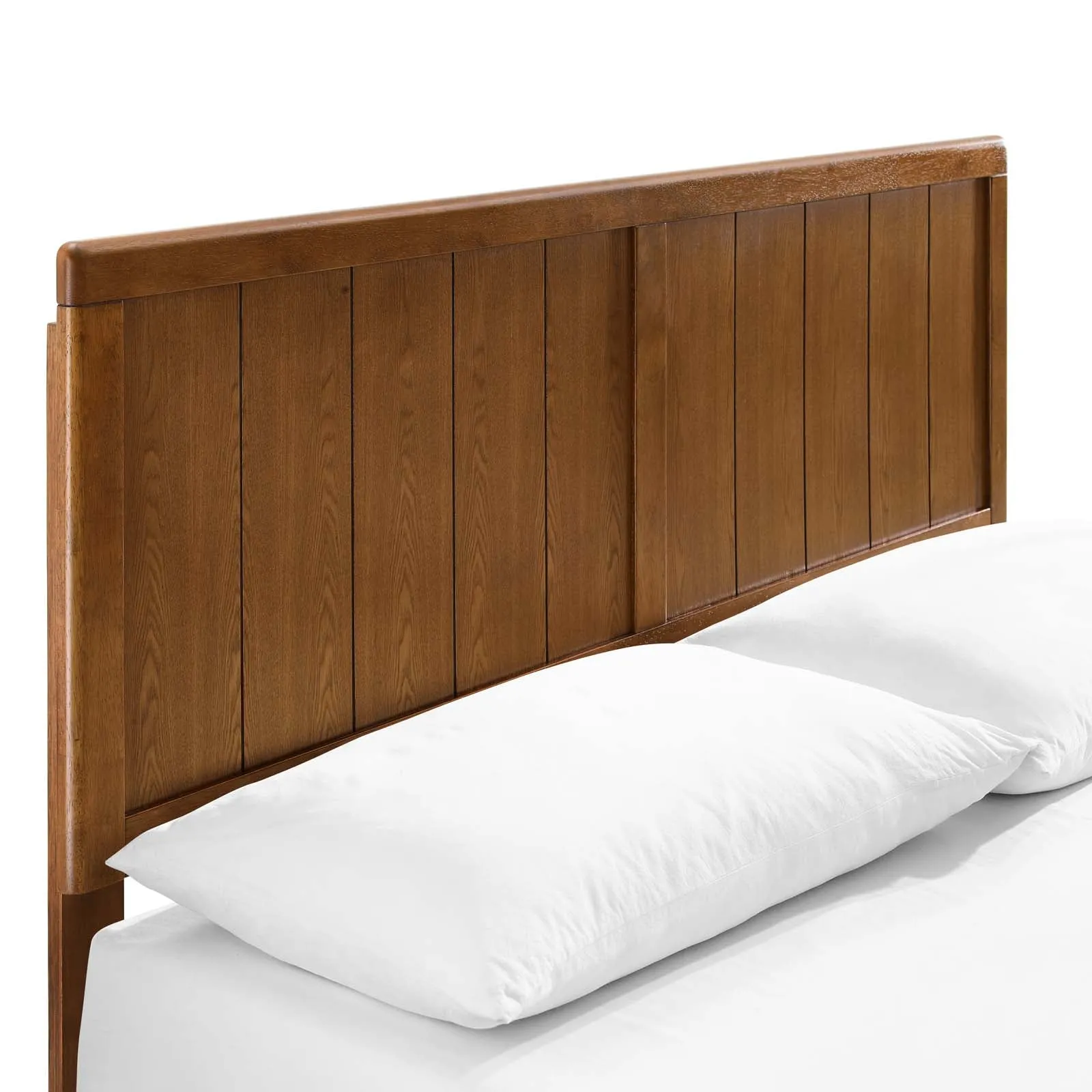 Alana Wood Platform Bed With Splayed Legs