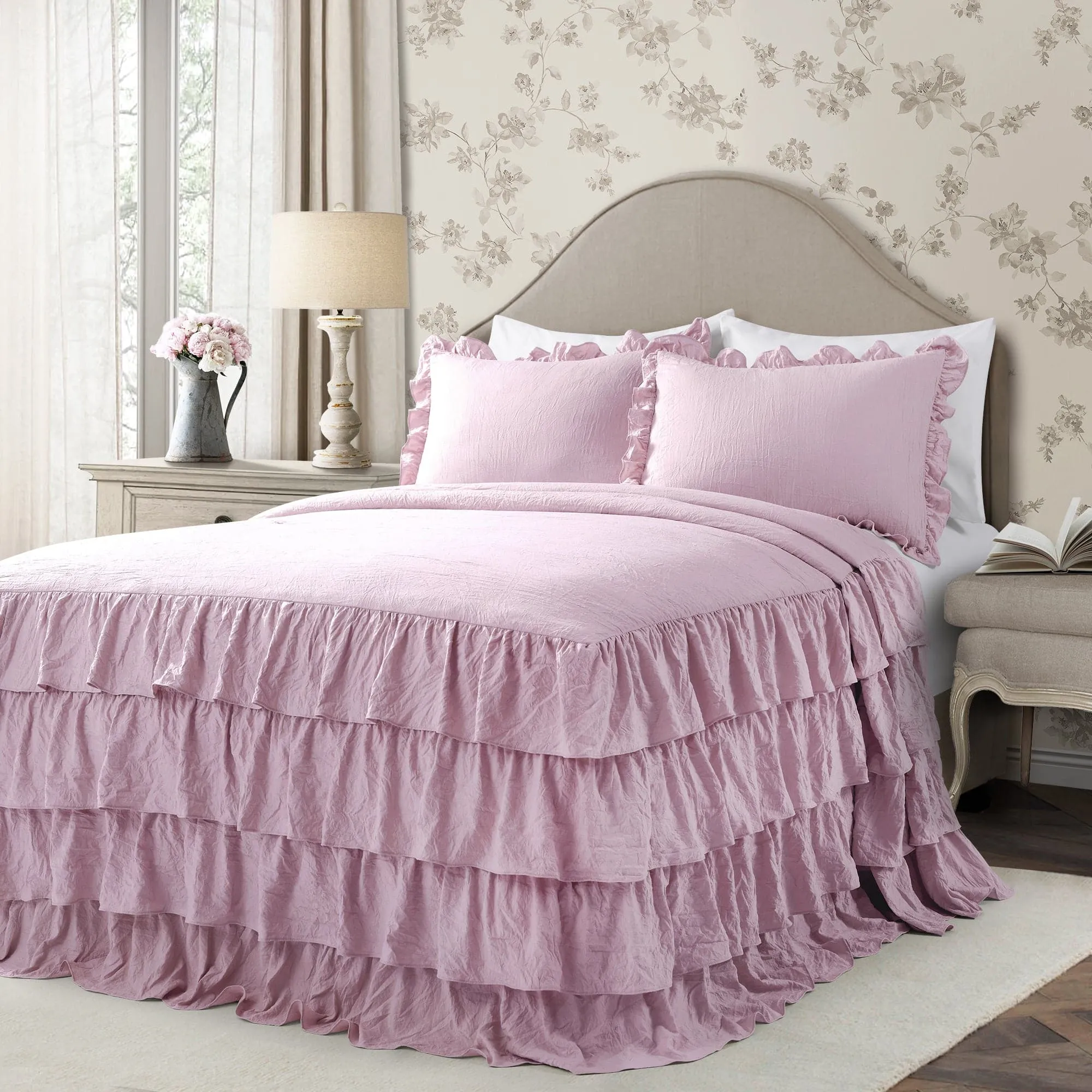 Allison Ruffle Skirt Bedspread Set