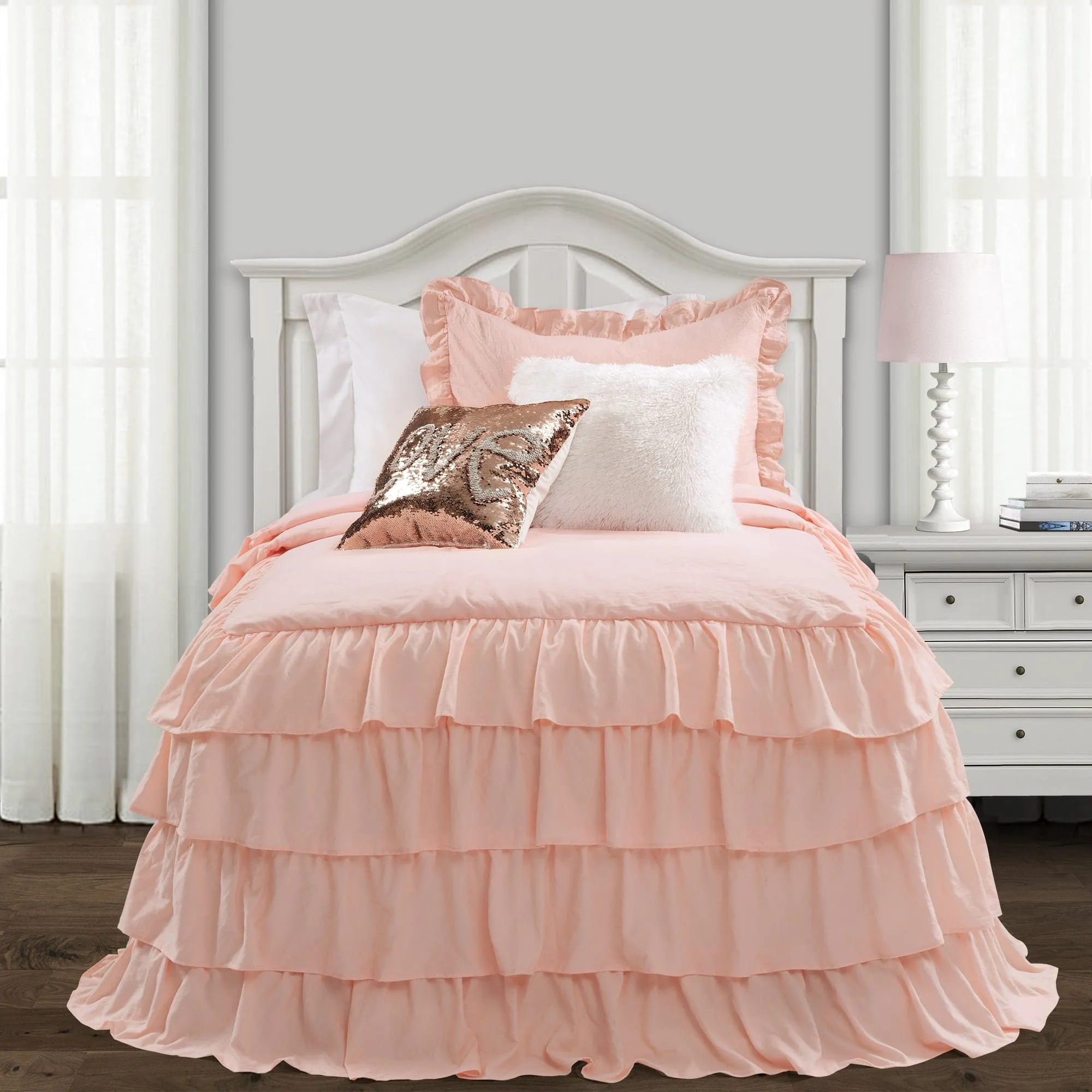 Allison Ruffle Skirt Bedspread Set