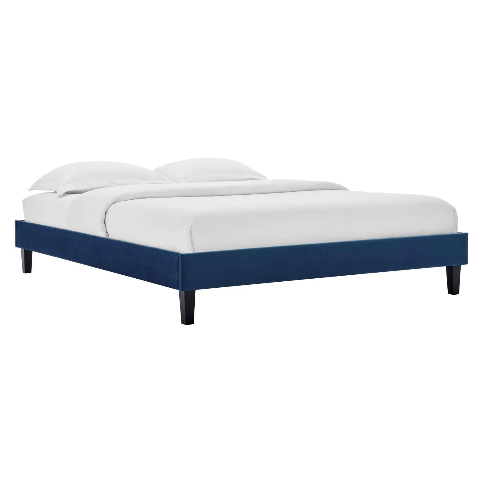 Amber Tufted Performance Velvet Platform Bed by Modway