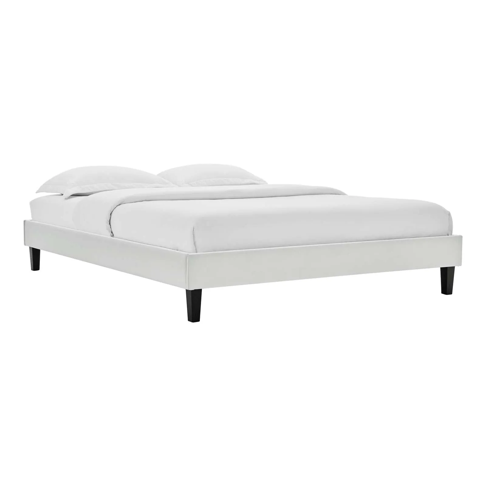 Amber Tufted Performance Velvet Platform Bed by Modway