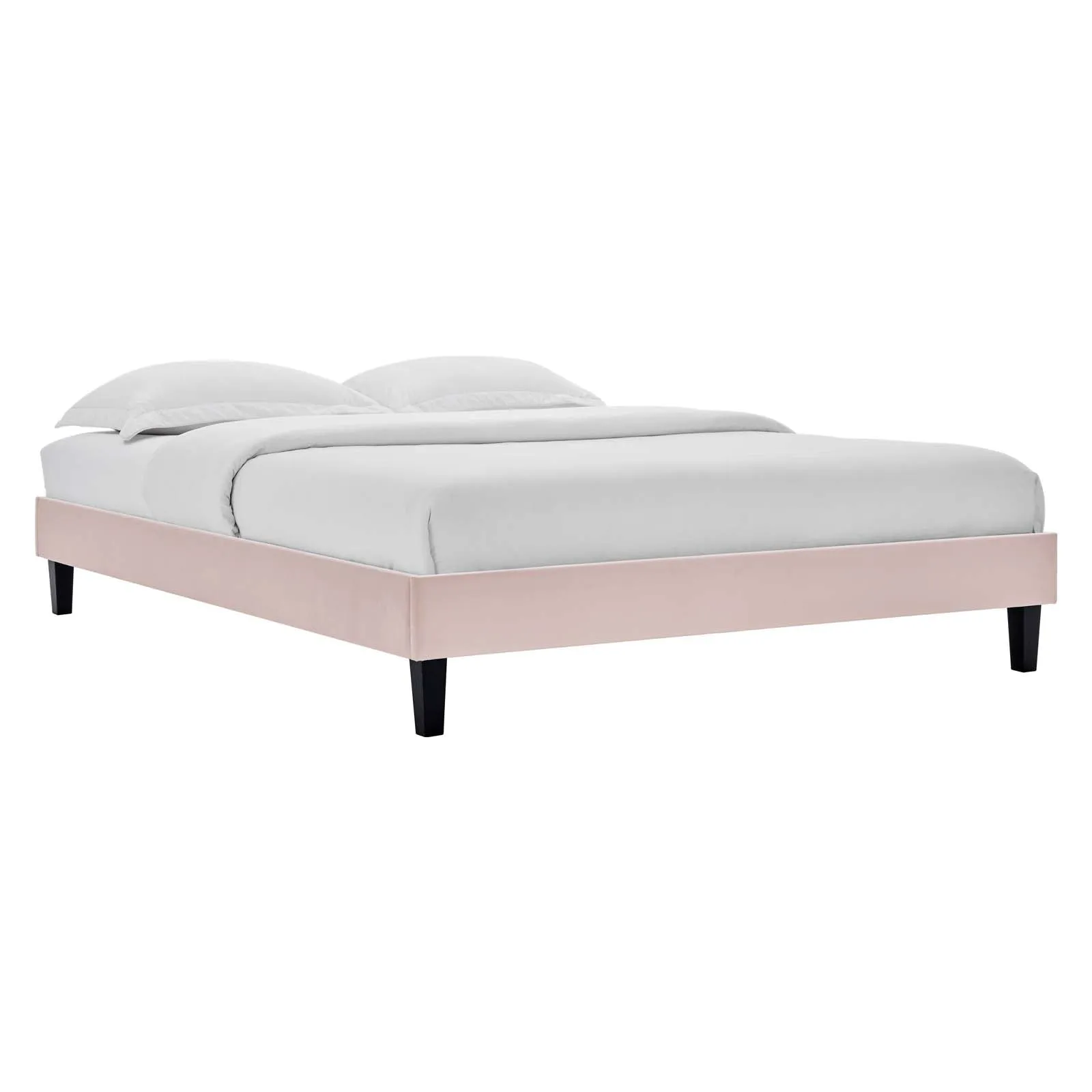 Amber Tufted Performance Velvet Platform Bed by Modway