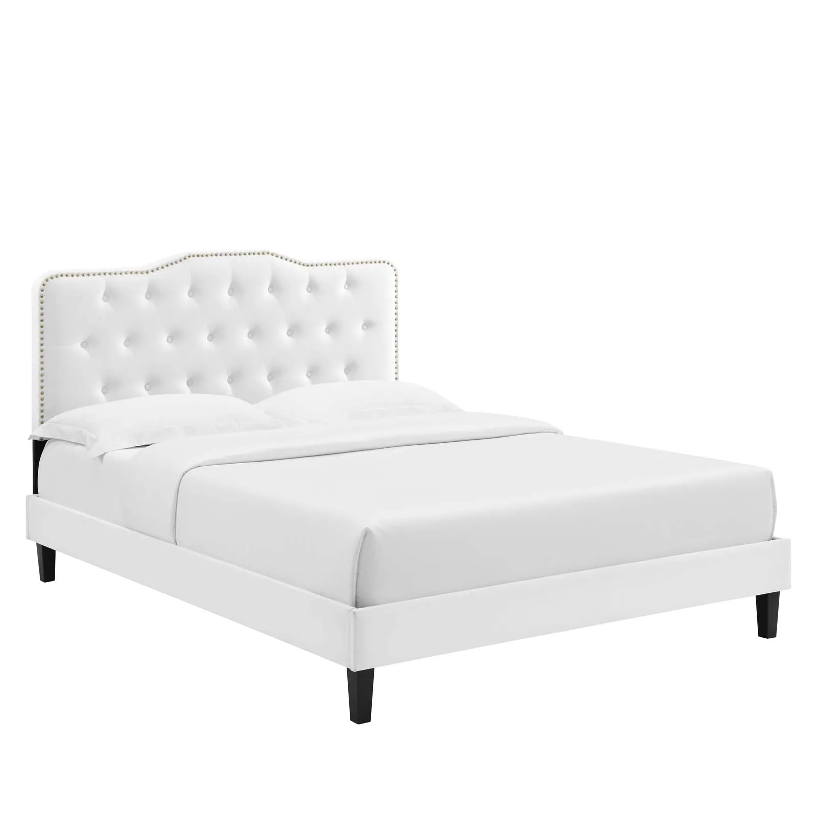 Amber Tufted Performance Velvet Platform Bed by Modway