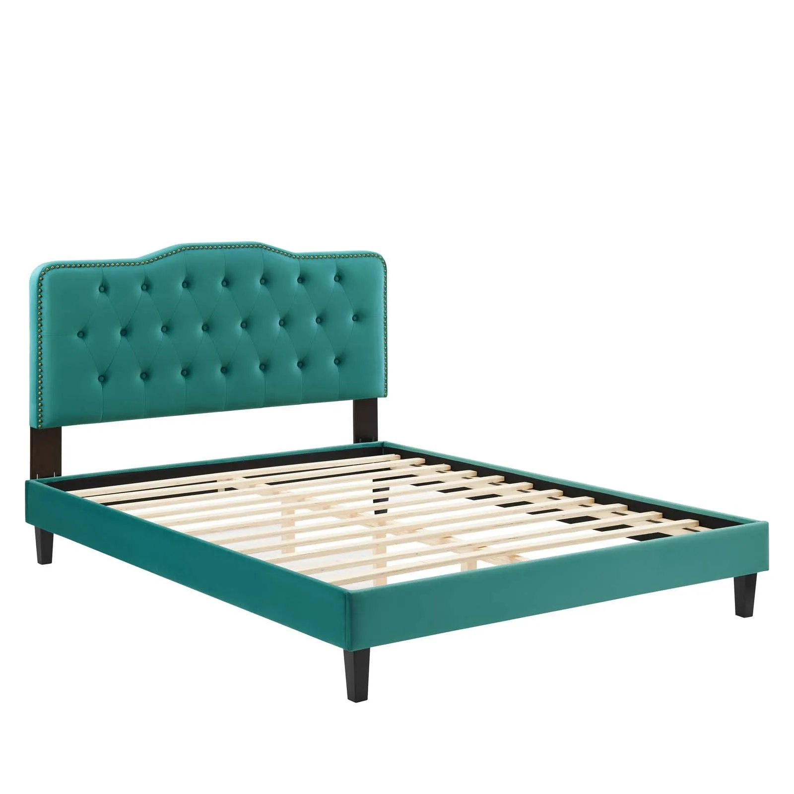 Amber Tufted Performance Velvet Platform Bed by Modway