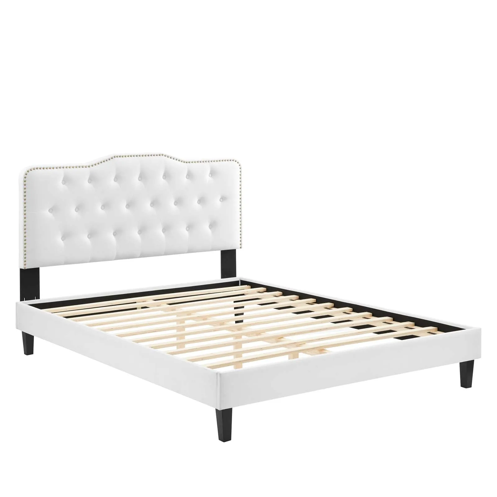 Amber Tufted Performance Velvet Platform Bed by Modway