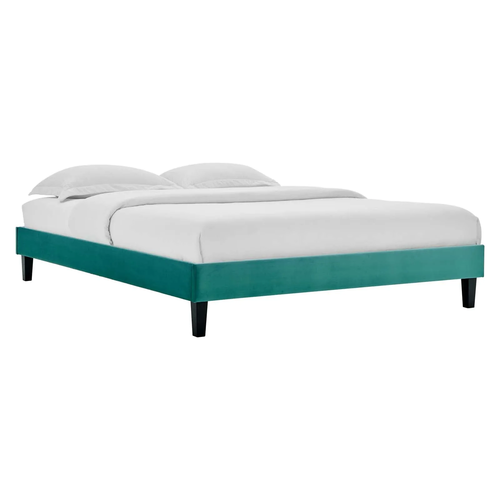 Amber Tufted Performance Velvet Platform Bed by Modway