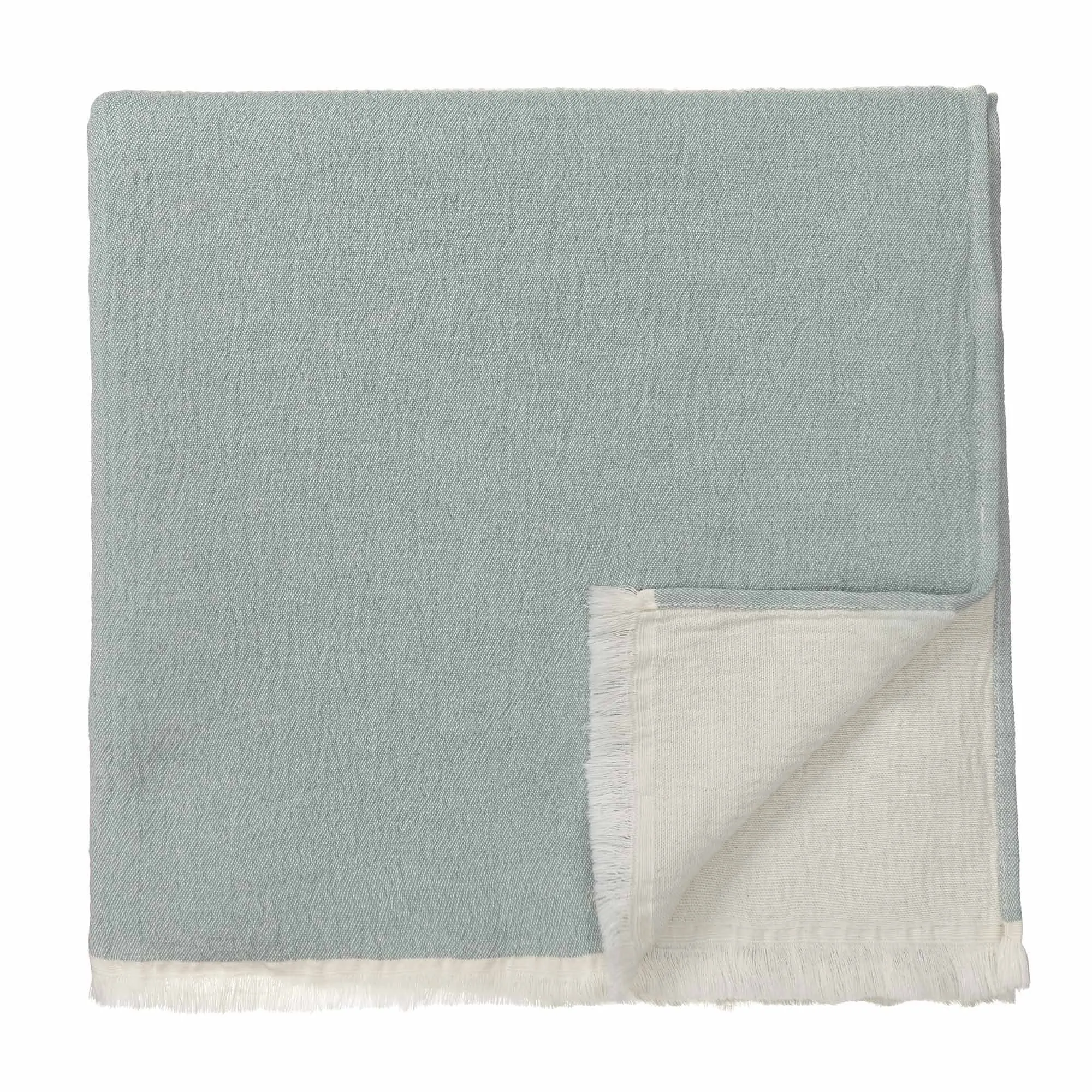 Anaba Blanket [Green grey/Natural white]