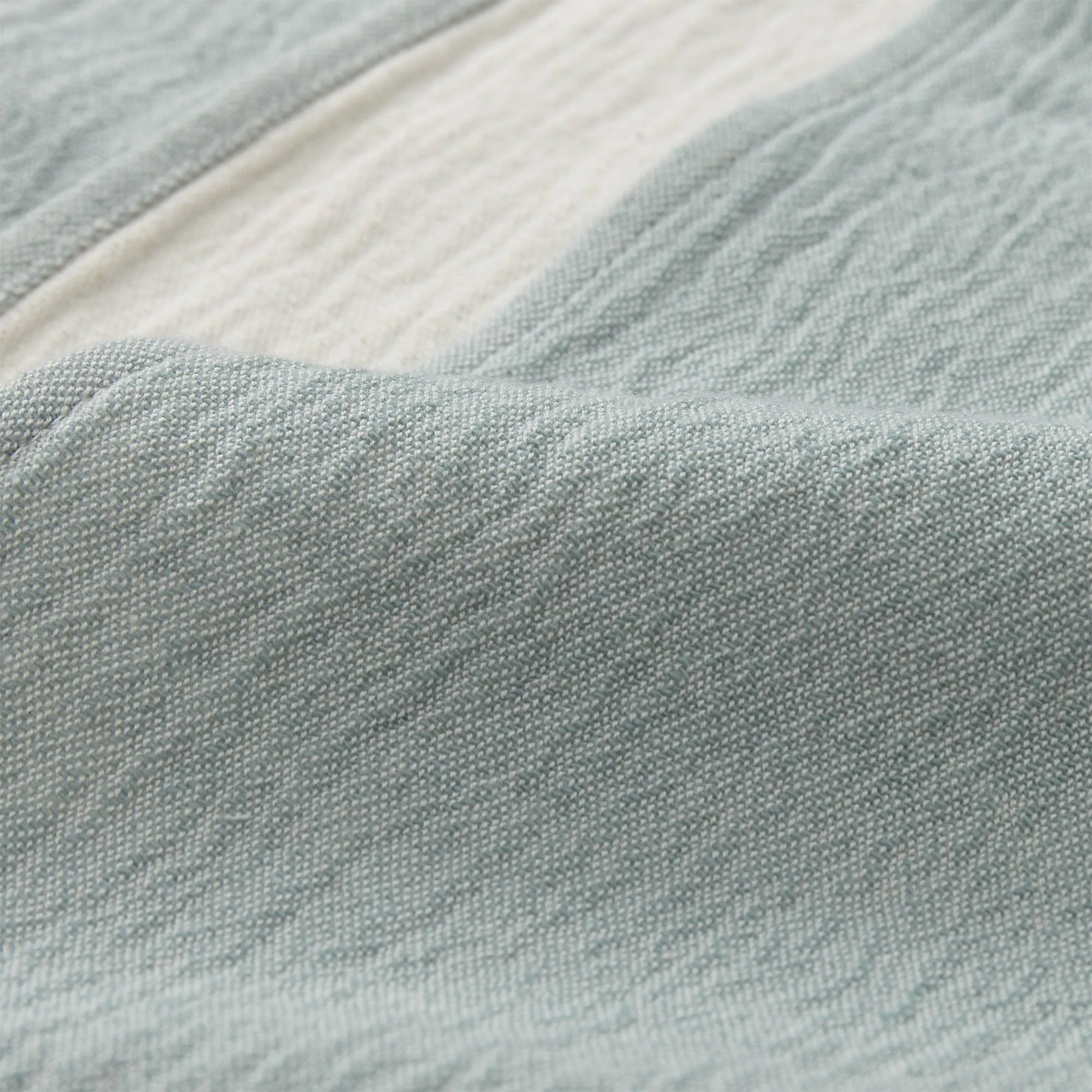 Anaba Blanket [Green grey/Natural white]