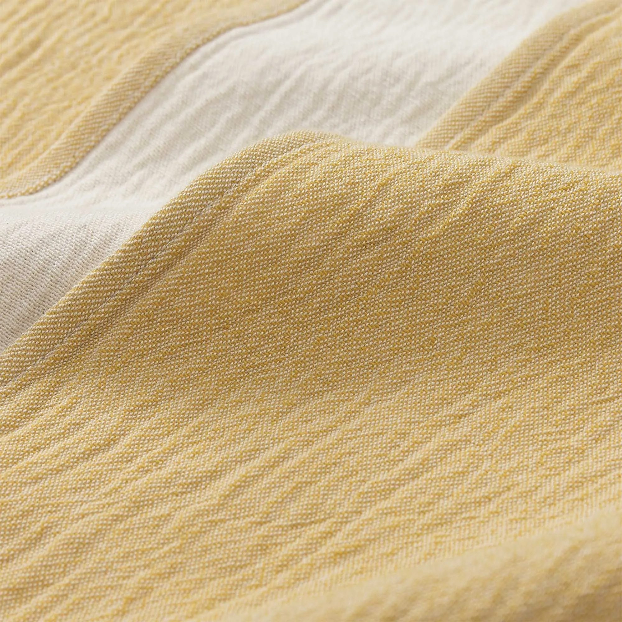 Anaba Blanket [Mustard/Natural white]