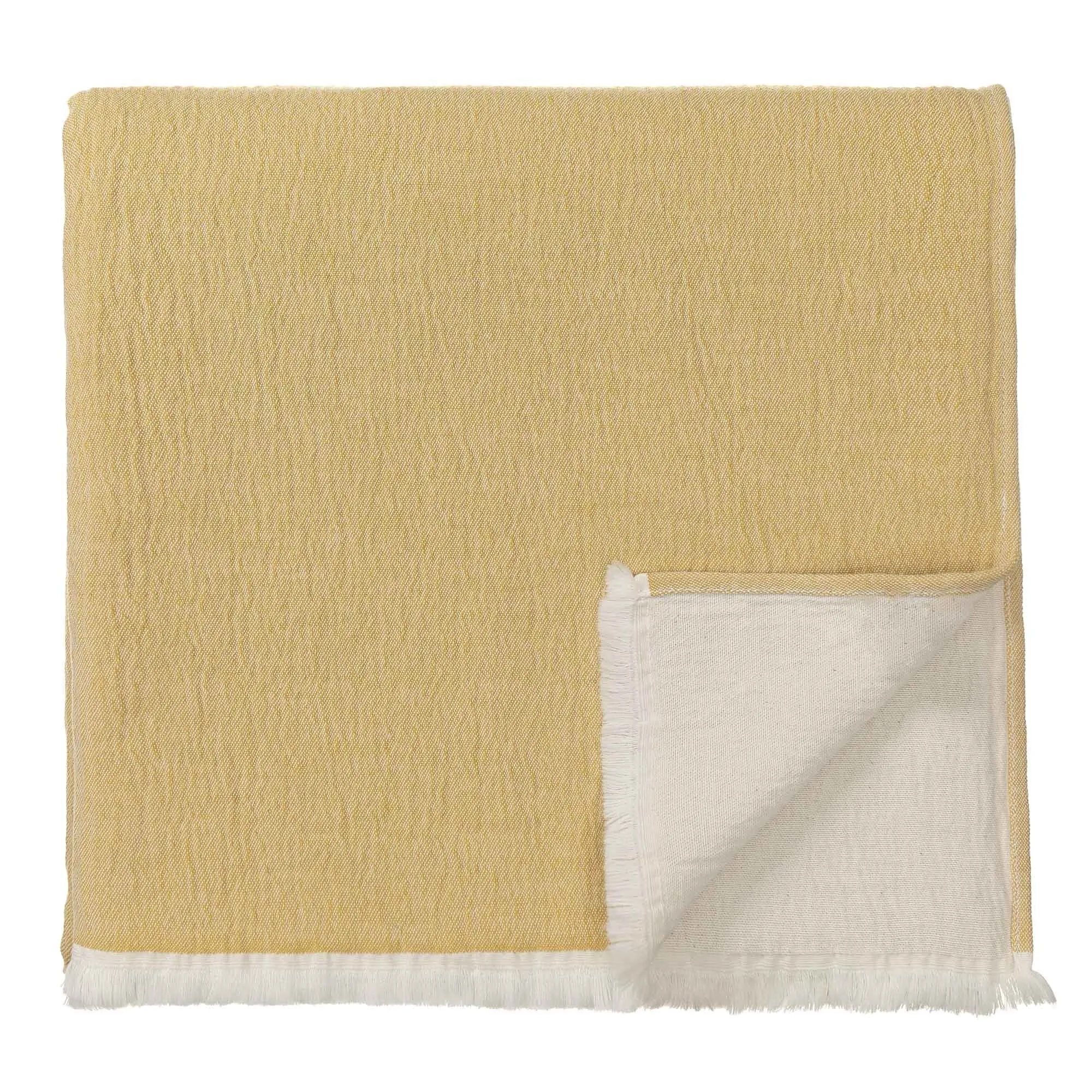 Anaba Blanket [Mustard/Natural white]