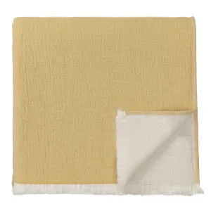 Anaba Blanket [Mustard/Natural white]