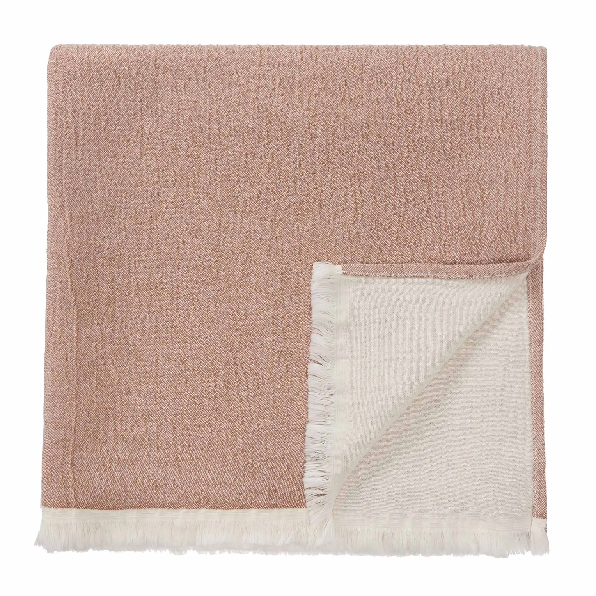 Anaba Blanket [Terracotta/Natural white]