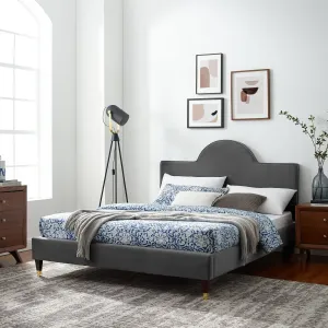 Aurora Performance Velvet Bed by Modway