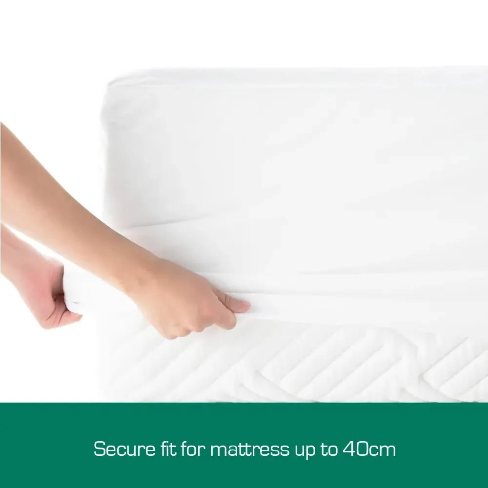 Australian Made Cotton Terry Fully Fitted Waterproof Mattress Protector - Queen