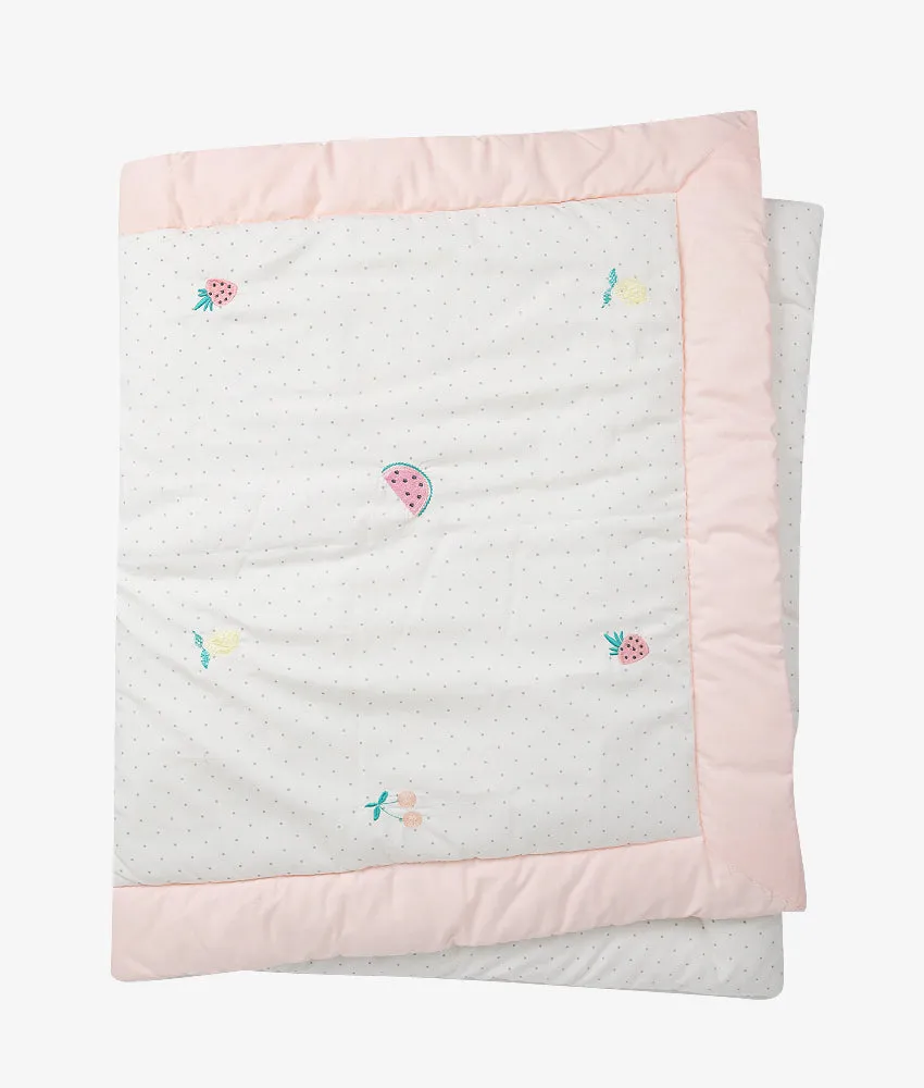 Baby Comforter Quilt – Cherry Theme