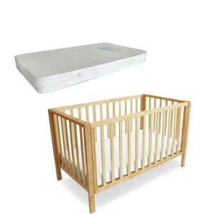 Babyhood Lulu Cot Bundle - Natural