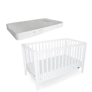 Babyhood Lulu Cot Bundle - White