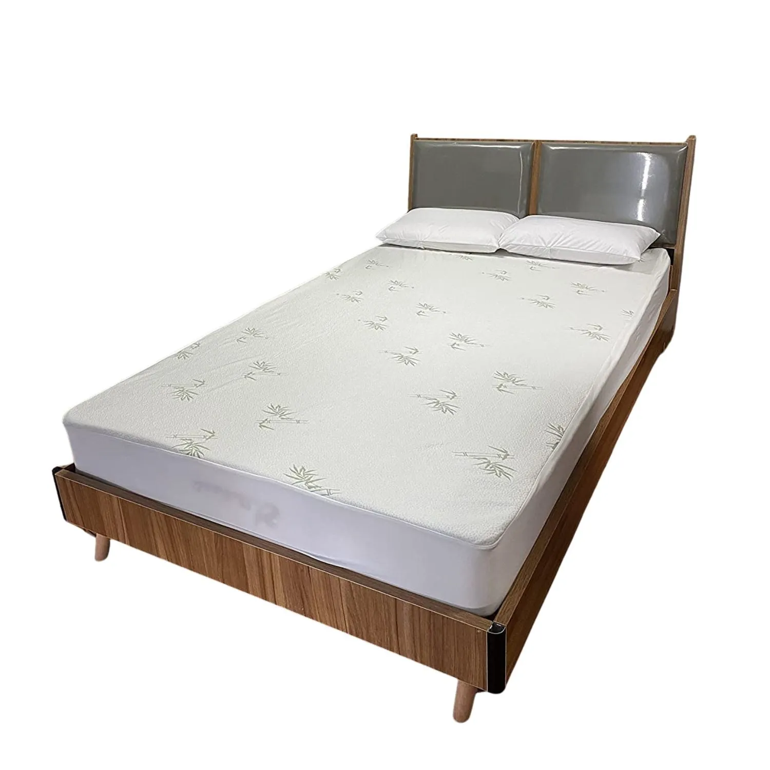 Bamboo Jacquard Waterproof Mattress Protector Double