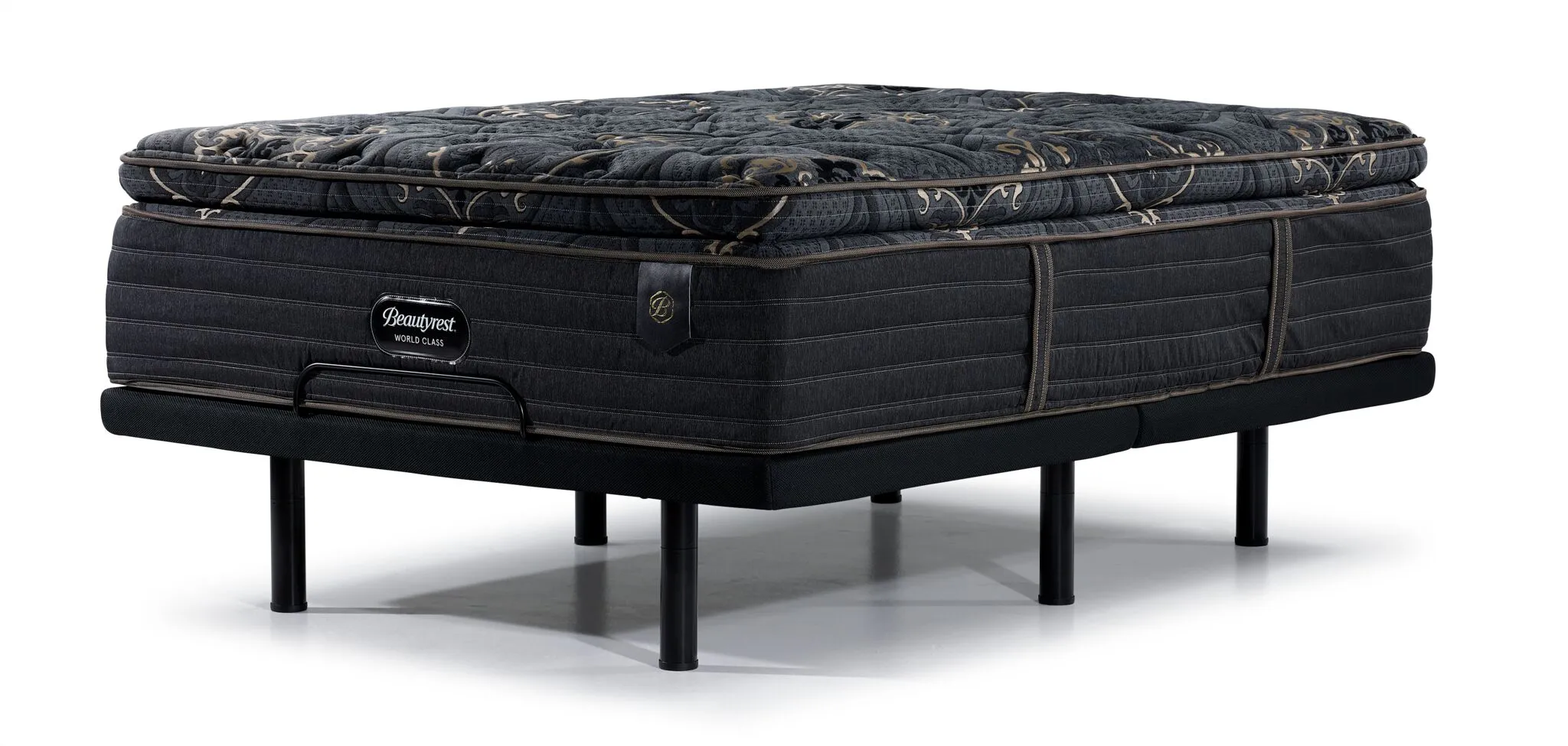 Beautyrest World Class Empress Luxury Firm Twin XL Mattress and L2 Motion Pro Adjustable Base