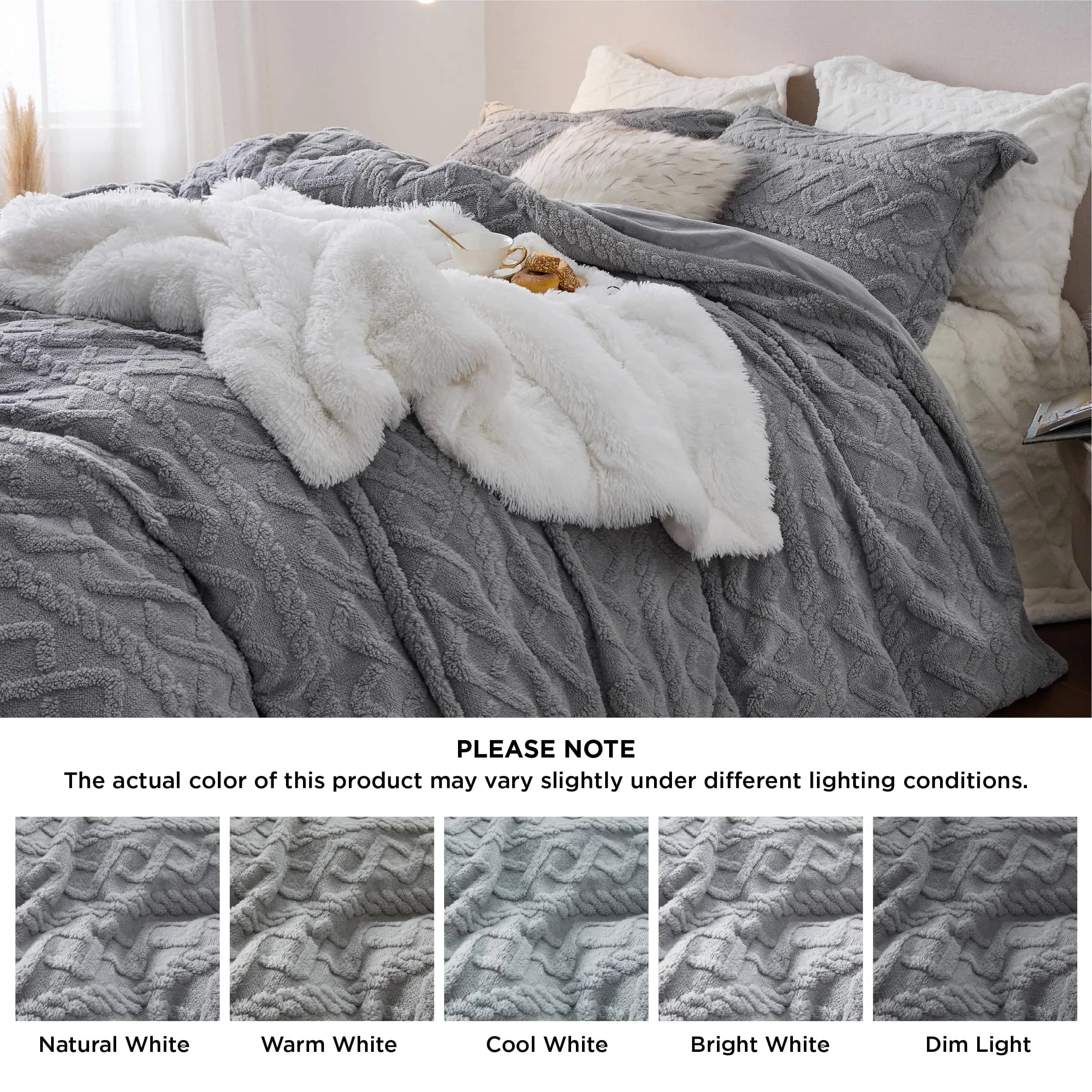 Bedsure Fluffy Boho Duvet Cover Set