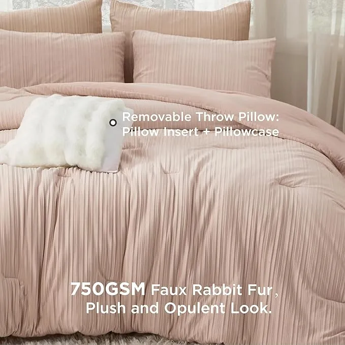 Bedsure Fluffy Comforter Set