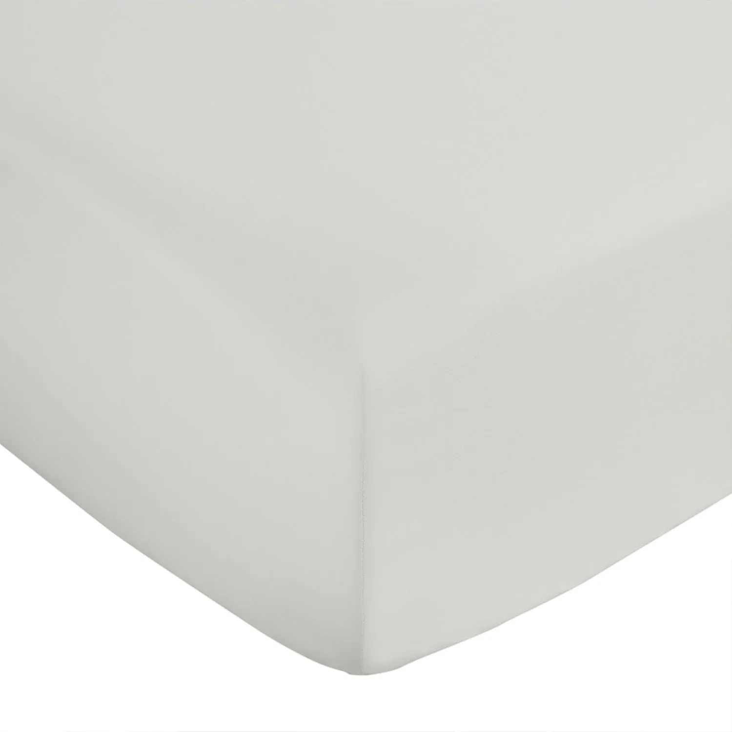 Bianca Cream 400TC Cotton Sateen Fitted Sheet