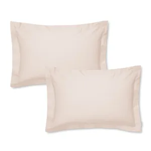 Bianca Natural 400TC 100% Cotton Sateen Oxford Pillowcase Pair