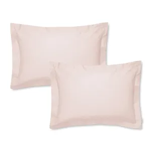 Bianca Pink 400TC 100% Cotton Sateen Oxford Pillowcase Pair