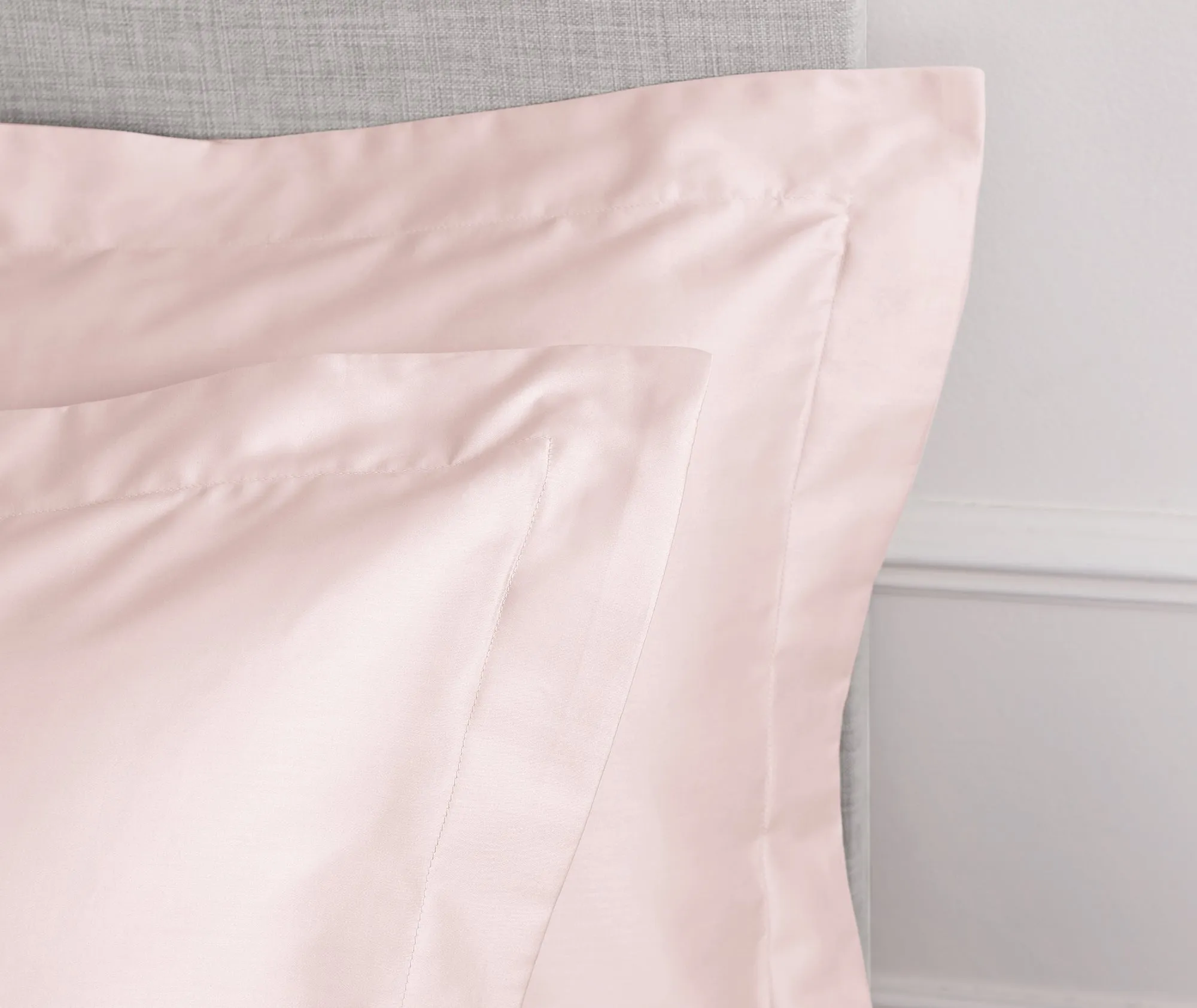 Bianca Pink 400TC 100% Cotton Sateen Oxford Pillowcase Pair