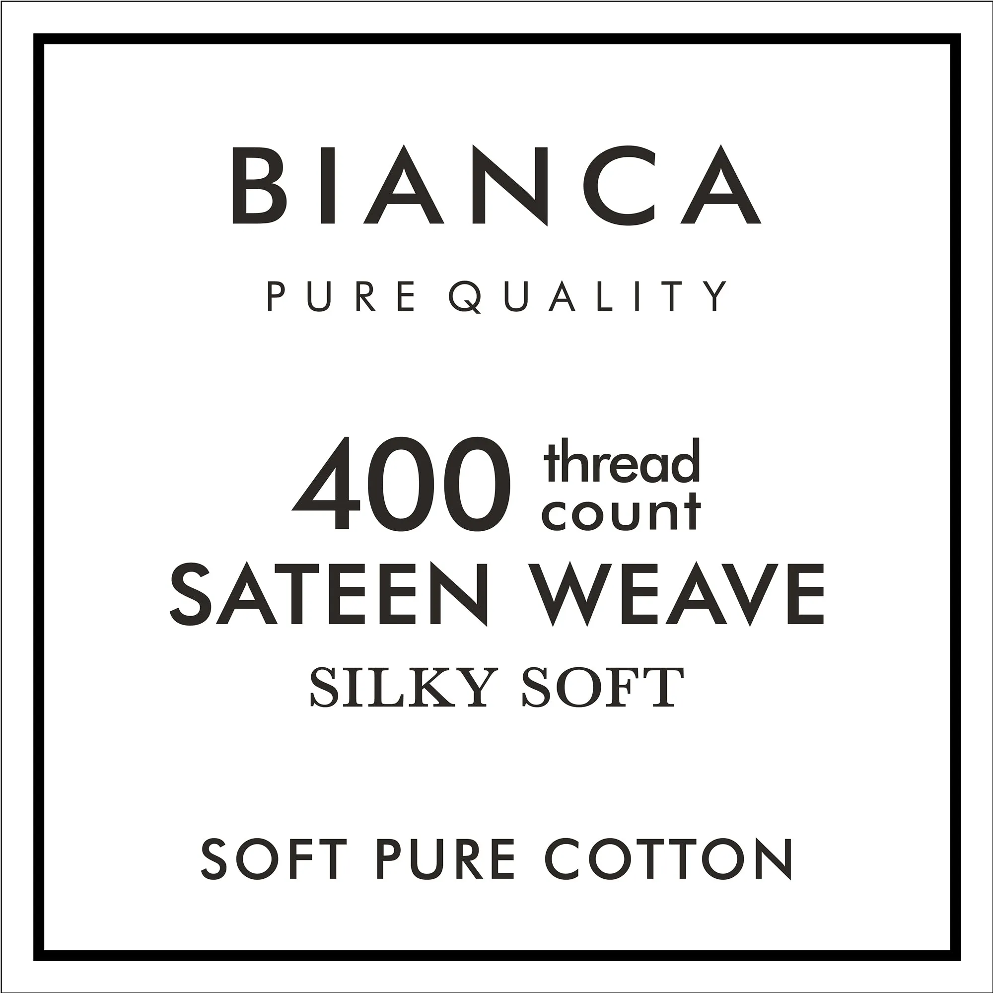 Bianca White 400TC 100% Cotton Sateen Extra Deep (36cm) Fitted Sheet