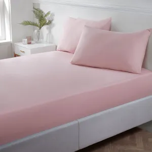 Blush Pink Super Soft Easycare Standard (25cm) Fitted Sheet