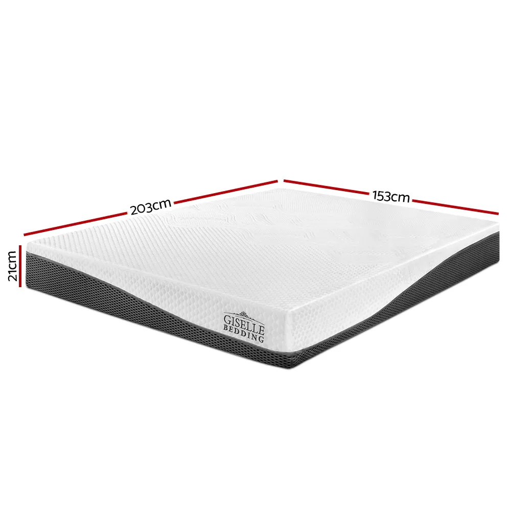 Cool Gel Memory Foam Mattress Queen with Supportive Foam - Giselle Bedding