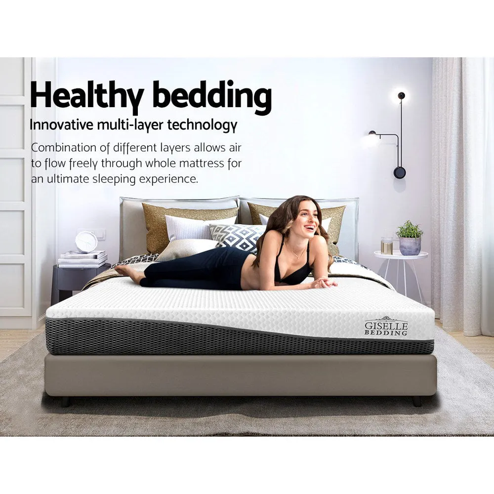 Cool Gel Memory Foam Mattress Queen with Supportive Foam - Giselle Bedding