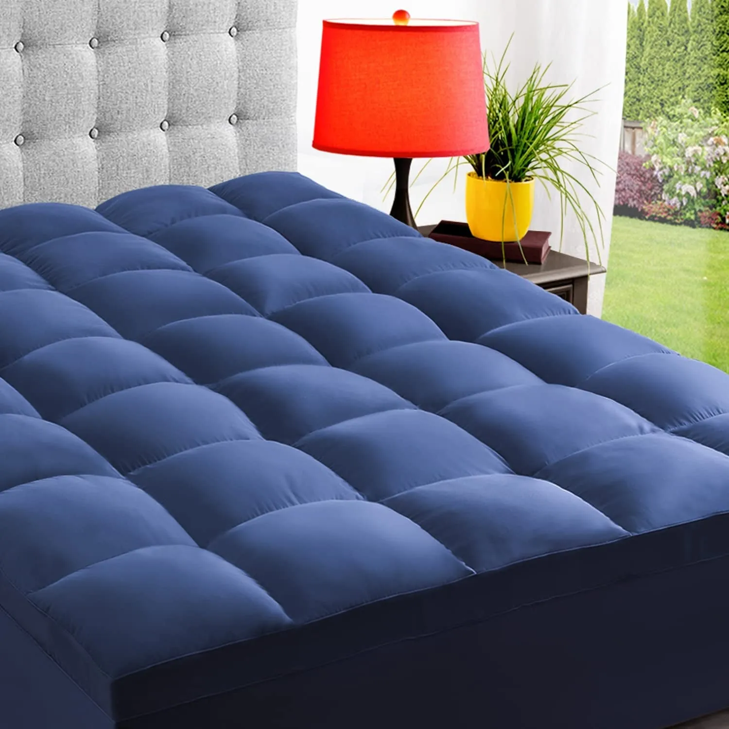 Cooling Mattress Topper for College Dorm, Thick Extra Duvet For Hot Sleepers