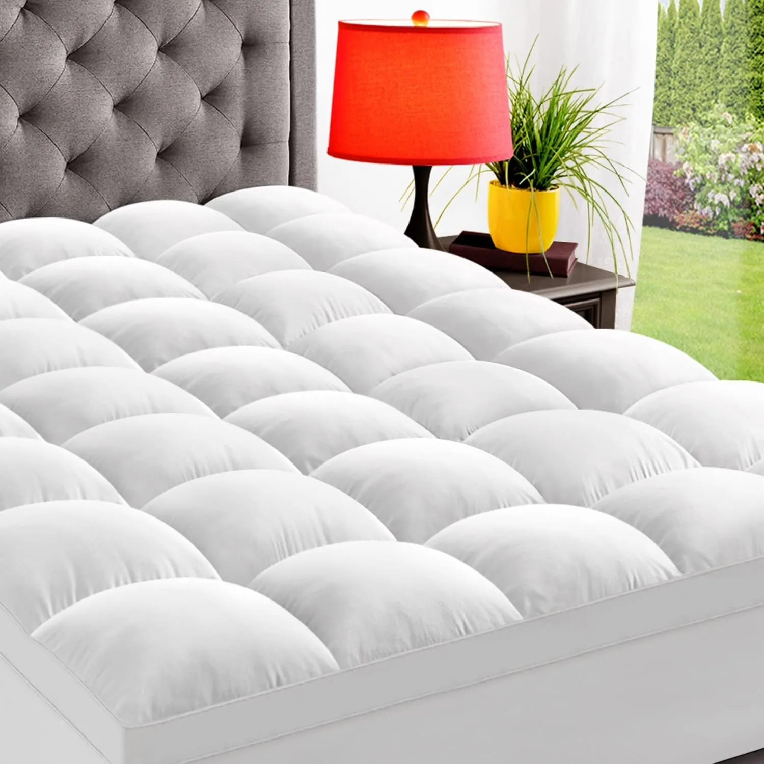 Cooling Mattress Topper for College Dorm, Thick Extra Duvet For Hot Sleepers