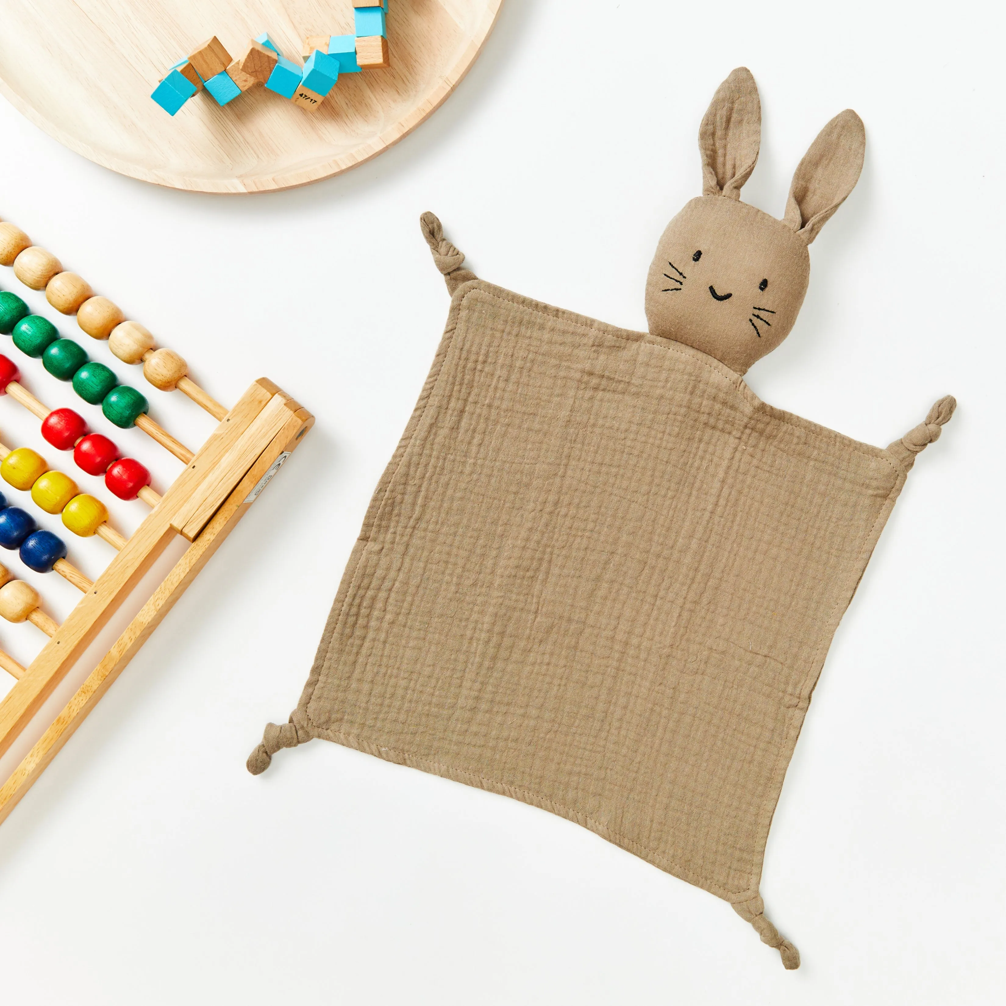 Cotton Baby Comforter Thumper The Bunny — Tawny