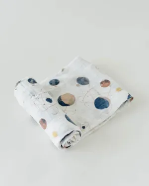 Cotton Muslin Swaddle Blanket - Planetary