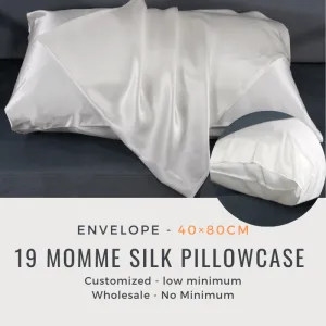 Custom Wholesale Silk Pillowcase 19 Momme Envelope Closure - 40×80cm