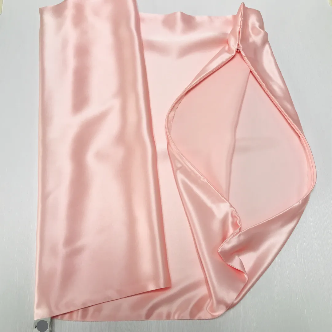 Custom Wholesale Silk Pillowcase 19 Momme Zipper Closure - 30×40cm