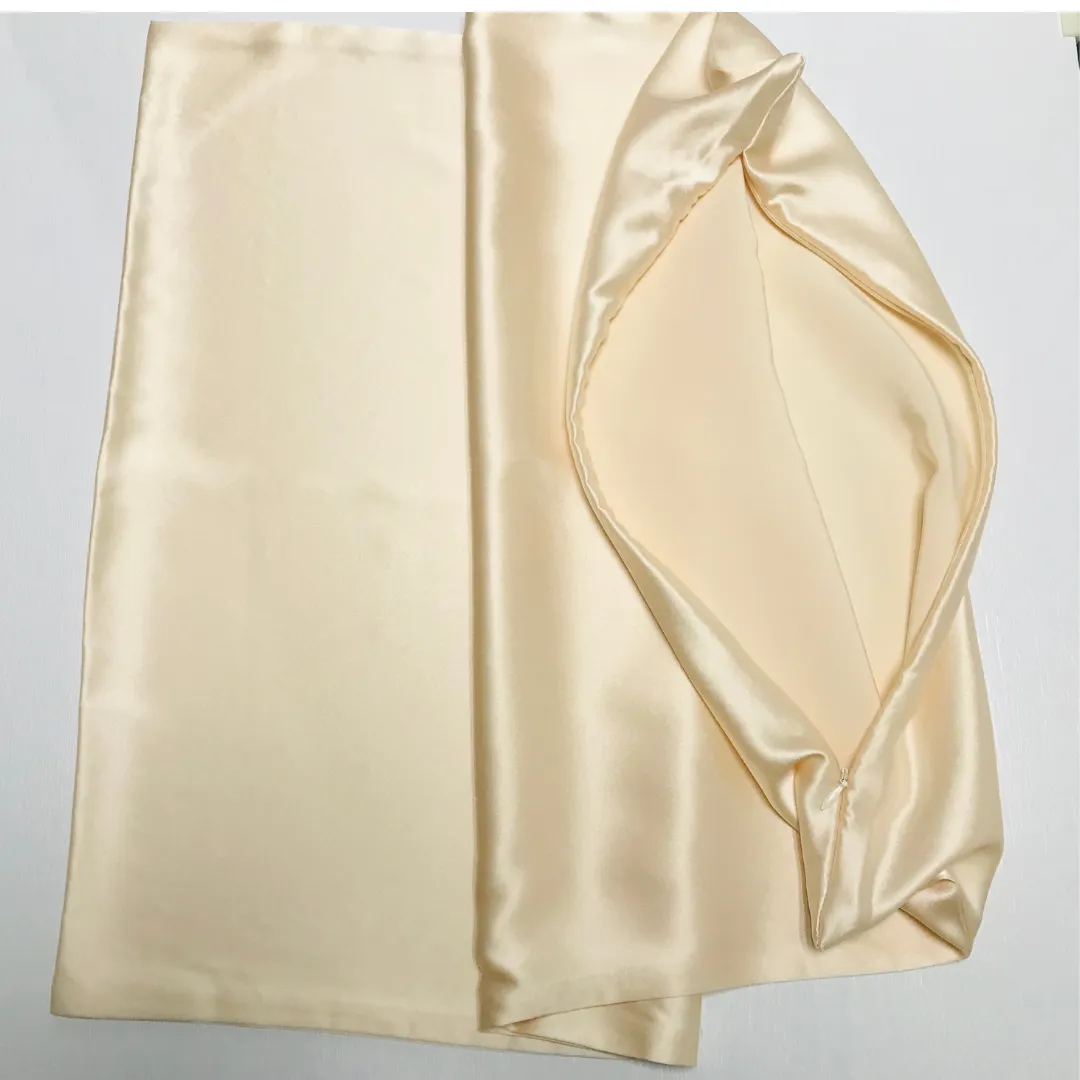 Custom Wholesale Silk Pillowcase 19 Momme Zipper Closure - 30×40cm