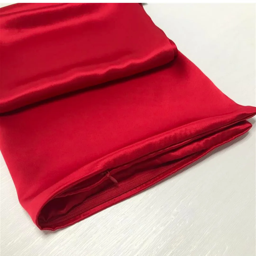 Custom Wholesale Silk Pillowcase 19 Momme Zipper Closure - 30×40cm