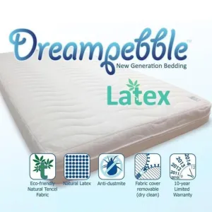 Dreampebble 6-6.5" 100% Latex Mattress