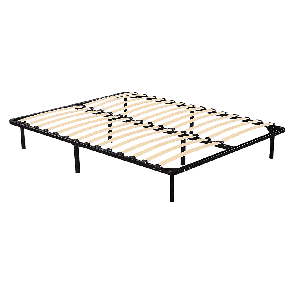 Durable Steel Queen Bed Frame with Black Finish