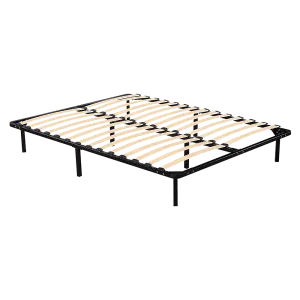 Durable Steel Queen Bed Frame with Black Finish